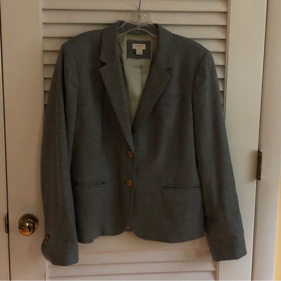 J. Crew Women’s 12 Grey Blazer EUC